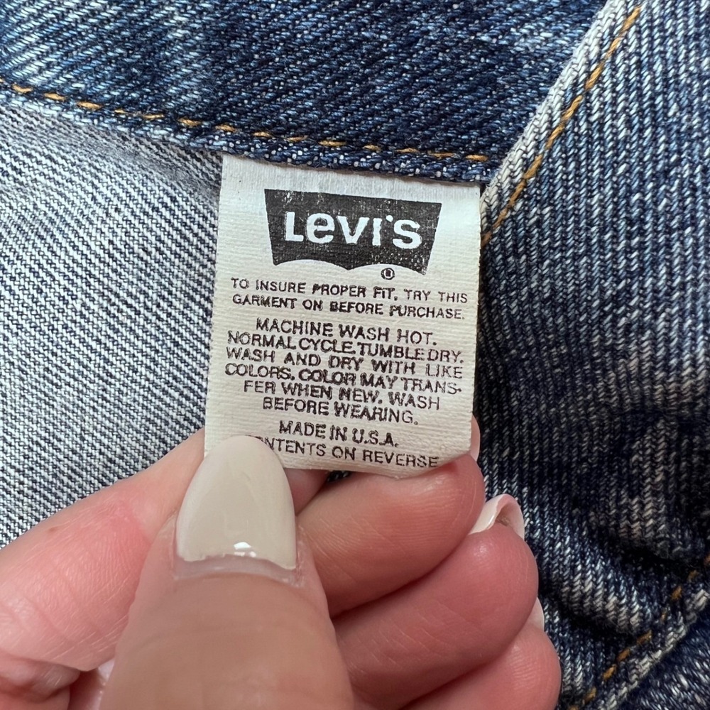 Levi's 70507-4890 Denim Jacket Mens XXL Blue Rare Vintage Made in USA Trucker - Picture 5 of 11